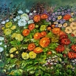 Ze zahrad - Chryzant�my,olej 90x80