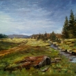 Ze �umavy, olej (�pachtle) 70x50, darov�no galerii