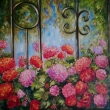 Kvetouc� m���e, olej 70x70
