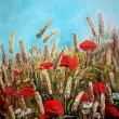 M�ky v obil�, 60x80, olej