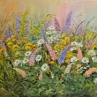 Pozdrav ze zahrady, olej 90x80