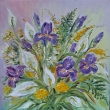 Irisy, olej 40x40