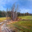 Okol� Jivna, olej 80x90