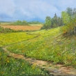 Toulka letn� krajinou, olej 80x60