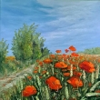 CESTOU MEZI M�KY, olej 60x80