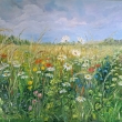 Na louce , olej 120x90, mono zakoupit v Galeriii ARTDEM