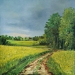 Cestou v polch, olej 50x50