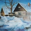 CHALUPY, olej 70x50