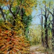 Na proch�zce, olej 40x50 Zamluveno
