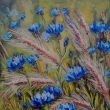 Chrpy v obil�, olej 40x60, obraz v galerii ART Lasak, Pre�ov