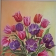 Kytice tulipánů, olej 50x70