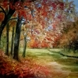 Podzim v okol� Konice, olej 50x40