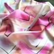 Růžová okénka, šátek 90x90, PRODÁNO
