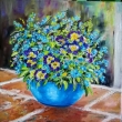 Modraj� se pomn�ne�ky, olej 40x40 (m�m doma, mo�no zakoupit)