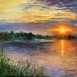 Ve�ern� pohoda, olej 70x70